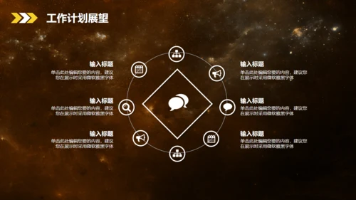 晨曦大气星空工作总结汇报通用PPT模板