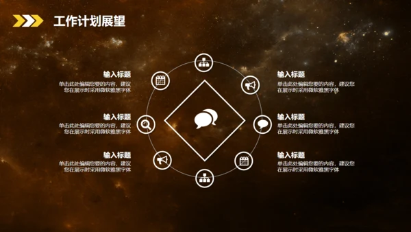 晨曦大气星空工作总结汇报通用PPT模板