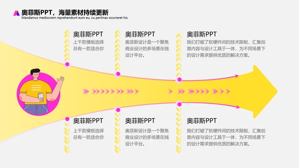 黄色插画扁平风评优评先方案PPT