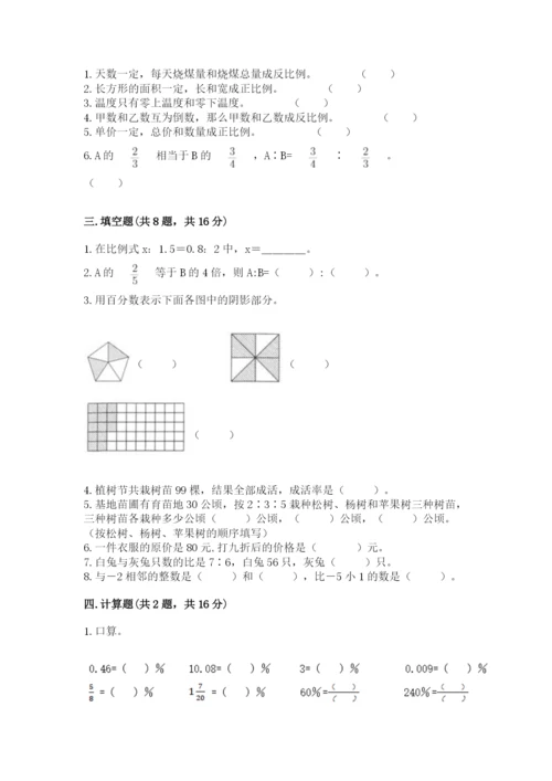 小学六年级下册数学期末卷精品（名师系列）.docx