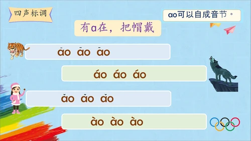 统编版语文一上汉语拼音《ao  ou  iu》 课件