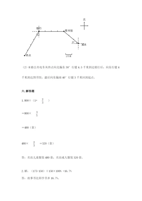 小学六年级上册数学期末测试卷及完整答案1套.docx