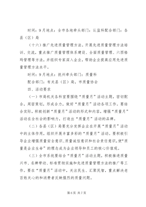 质监系统质量月活动方案.docx