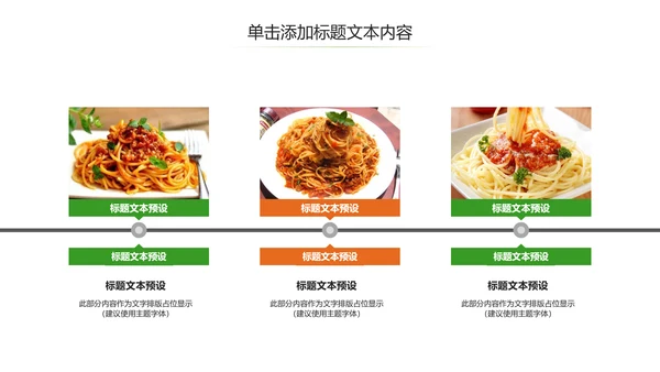 餐饮美食意大利面面食宣传介绍PPT模板