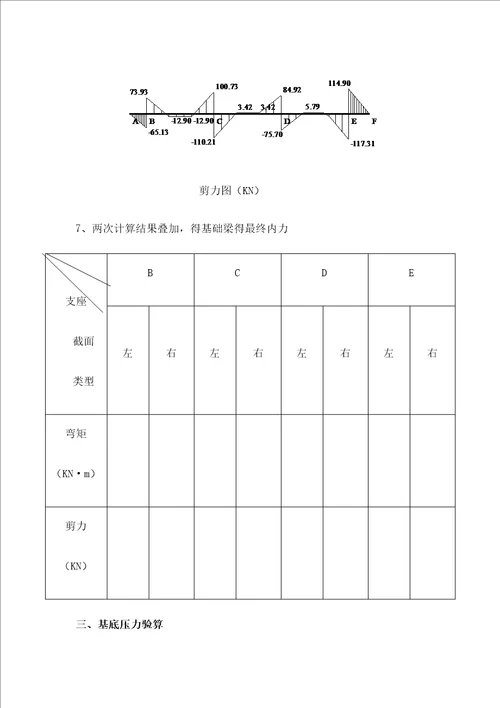 框架结构柱下条形基础设计