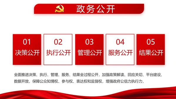 红色十九届五中全会学习十四五规划PPT