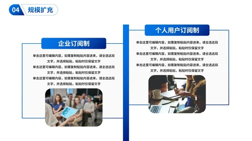 实景商务高级商业模式画布商业计划PPT模板