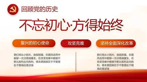 党支部党史学习教育党课动态PPT