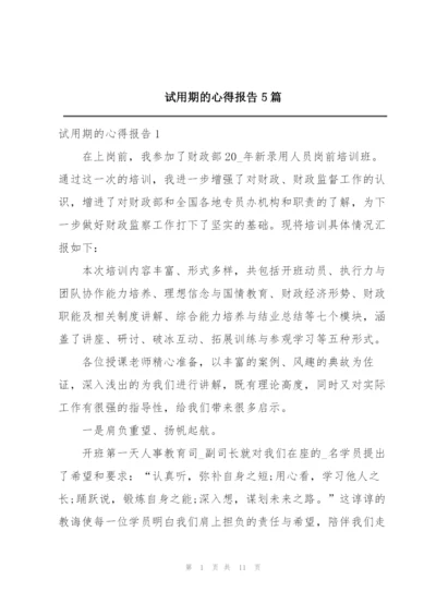 试用期的心得报告5篇.docx