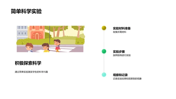 四年级科学课堂PPT模板