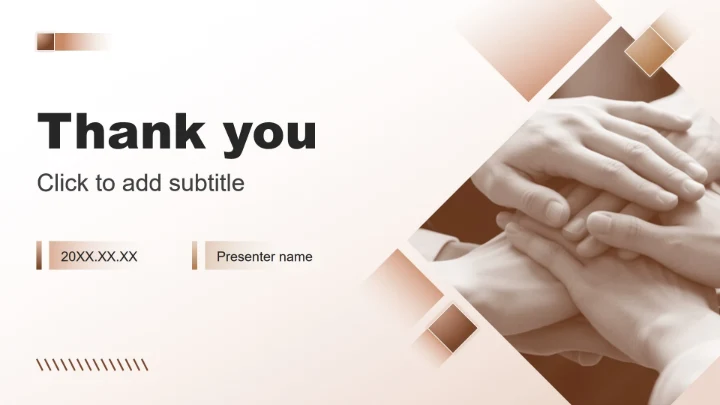 棕色渐变商务风团队成员介绍汇报PPT主题模板