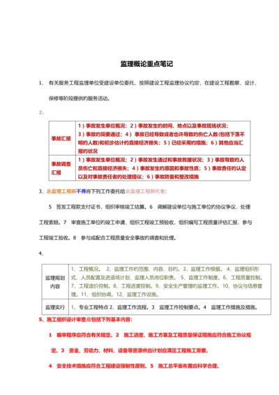 监理工程师重点笔记.docx