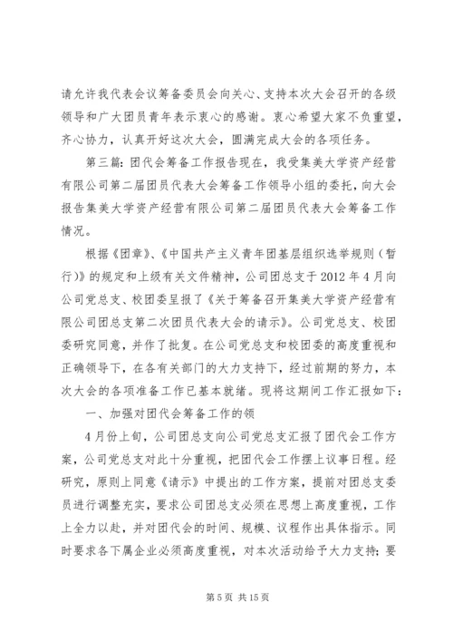 团代会筹备工作报告 (2).docx