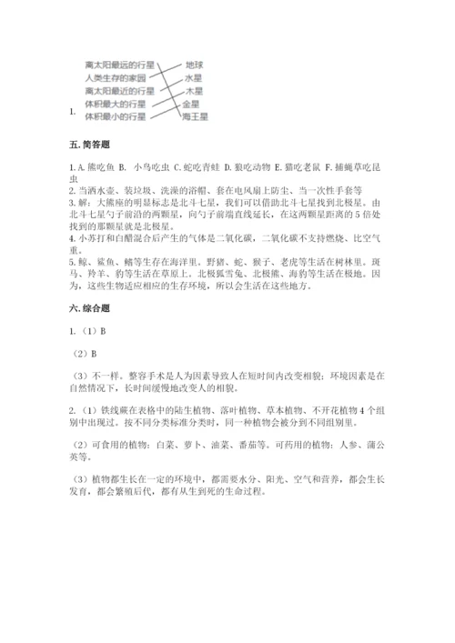 教科版六年级下册科学期末测试卷（重点班）.docx