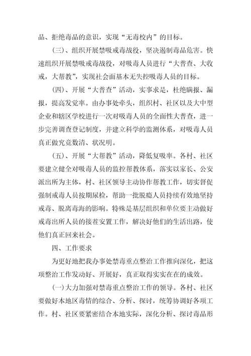 XX禁毒宣传活动方案