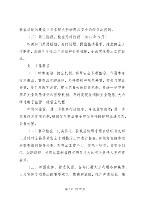 药品安全专项整治工作实施方案 (2).docx