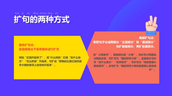 插画风紫色教育课件