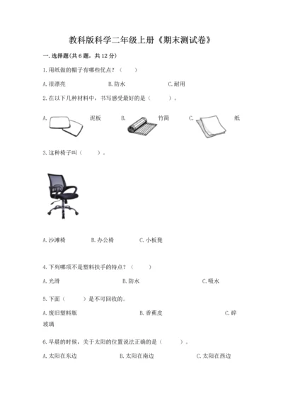 教科版科学二年级上册《期末测试卷》（考试直接用）.docx