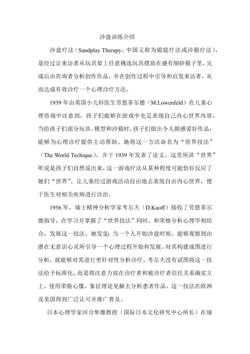 沙盘活动专项方案及介绍.docx