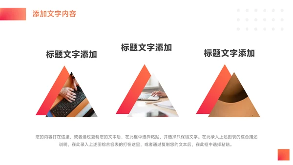 橙色图文大气简约学习汇报PPT模板