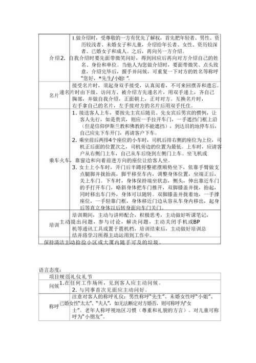 万科礼仪礼节手册-22页.docx