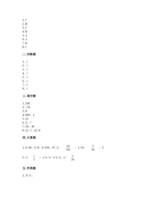 小学六年级下册数学期末卷附参考答案ab卷.docx