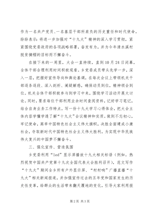 学习十九大工作汇报 (2).docx
