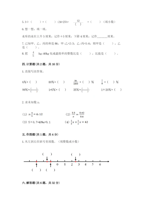北师大版小学数学六年级下册期末检测试题含答案.docx