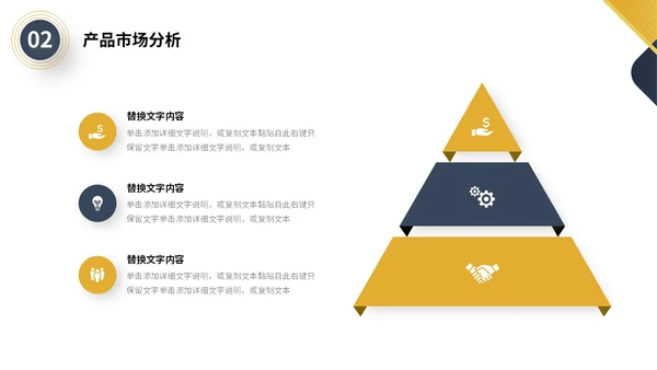 蓝黄色极简微立体形状商务风商业项目计划书PPT商业计划书