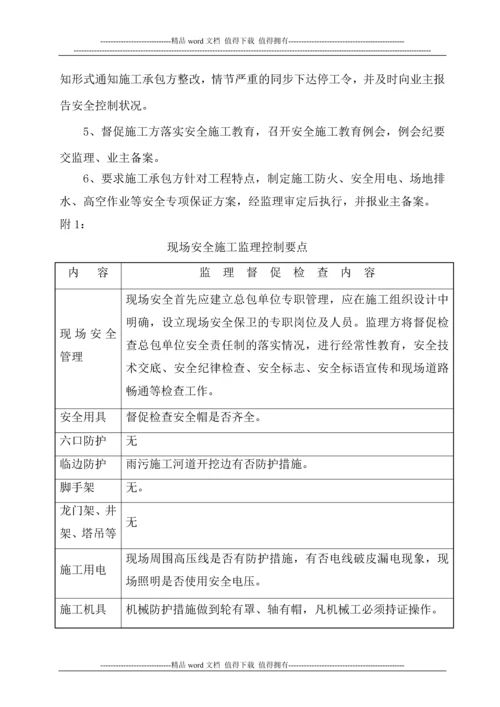 水利现场安全文明施工监理方案.docx