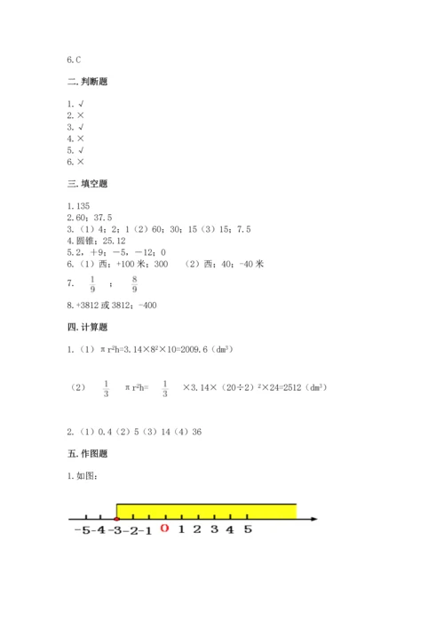 人教版六年级下册数学期末测试卷（全优）word版.docx