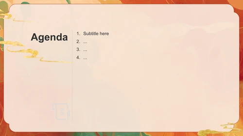 橙色复古风舞蹈艺术PPT主题