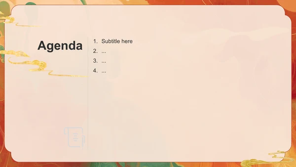 橙色复古风舞蹈艺术PPT主题