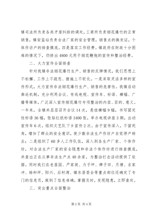 开展烟花爆竹专项检查情况的汇报 (2).docx