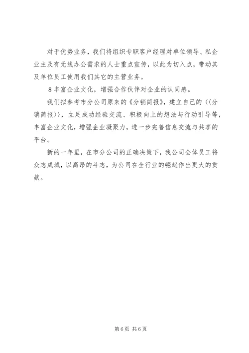 电信公司工作总结与明年计划.docx