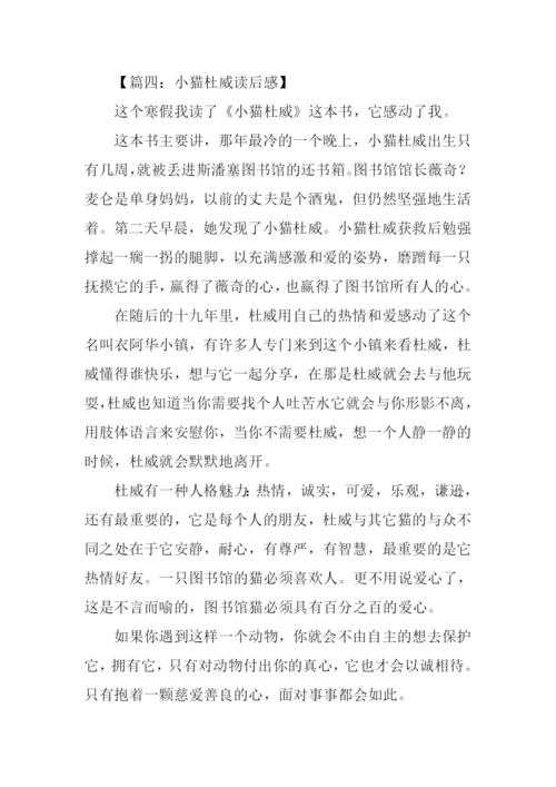 小猫杜威读后感-2.docx