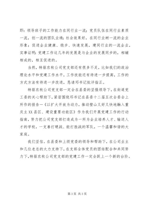 企业党支部党建工作汇报材料.docx