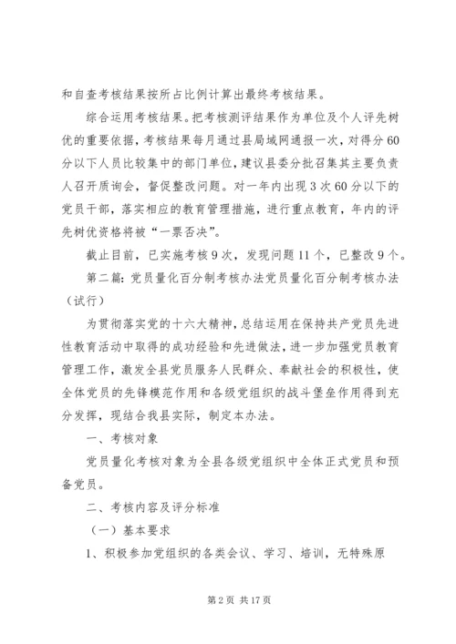 探索实行党员干部工作态度量化考核办法.docx