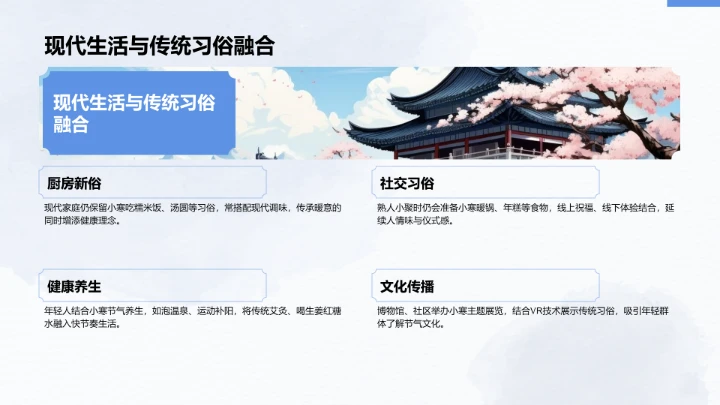 二十四节气小寒PPT模板