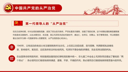 全面从严治党党建党风廉政建设党课PPT