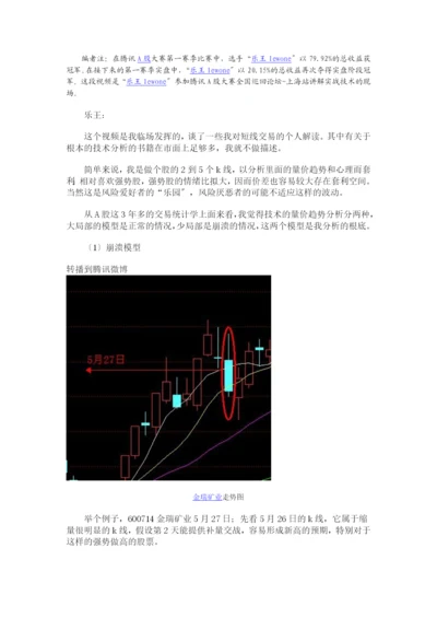 【经济金融】炒股大赛冠军实盘短线交易的技巧.docx