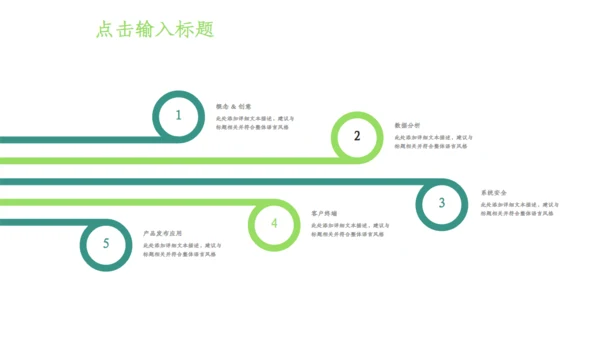 绿色简约小清新世界环境日宣传通用PPT模板