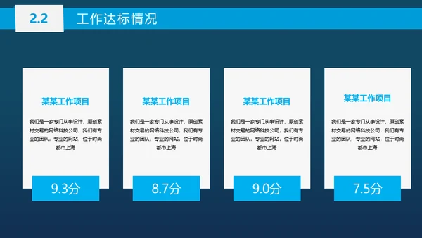 蓝色商务工作总结汇报通用PPT模板
