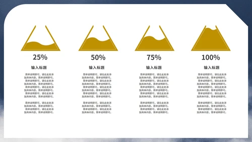 蓝色简约风天空总结汇报PPT模板