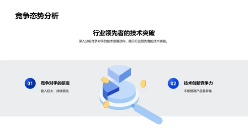 科技研发月报PPT模板