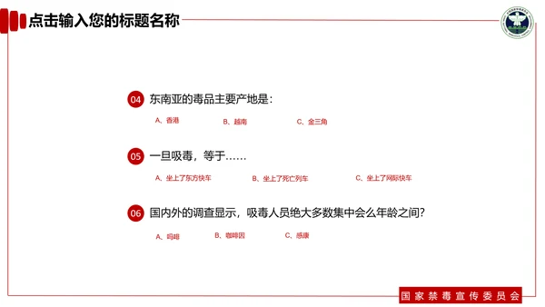 青少年预防不良行为禁毒教育PPT课件