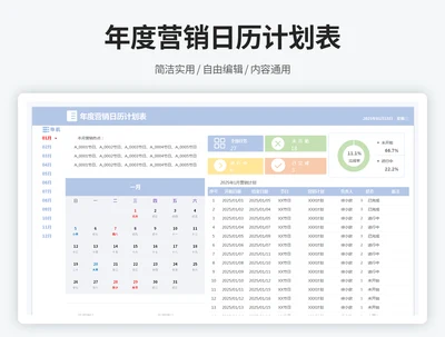 年度营销日历计划表