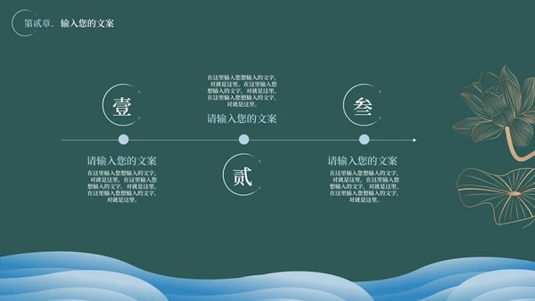 绿色水墨中国风教学PPT模板