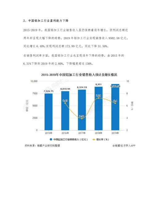 中国铝加工行业市场现状及发展趋势分析-由量往质成为行业发展方向.docx