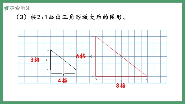 新人教版数学六年级下册4.3.4  图形的放大与缩小课件